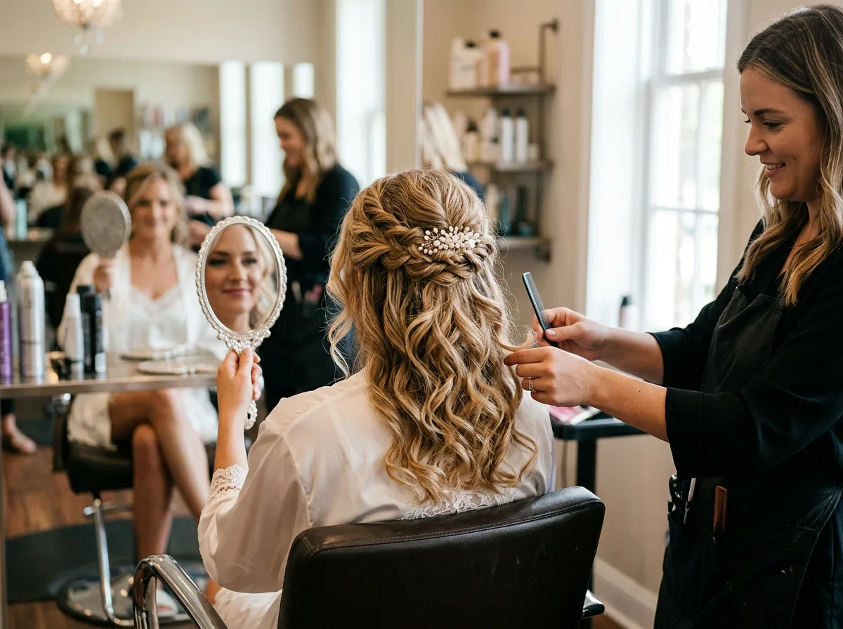 Bridal trial step of the bridal experience